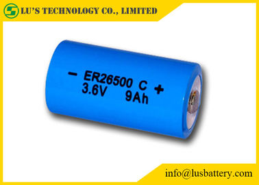 La batteria al litio primaria C di Batteires ER26500 gradua 3,6 la batteria secondo la misura della batteria al litio 9000mAh 3.6v di V