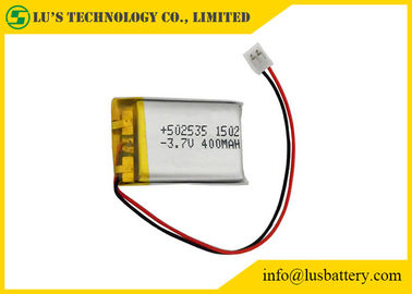 Batterie ricaricabili del politico del Li della batteria 3.7V 400mah PL502535 del polimero del litio LP502535