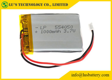 batteria al litio ricaricabile della batteria 3.7v LP554050 del polimero del litio 1000mah per il giocatore MP3/MP4/automobile GPS
