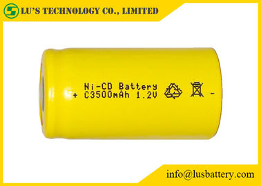 Ampia gamma di temperature delle batterie ricaricabili basse di autoscarica 3500mah 1,2 V Nicd