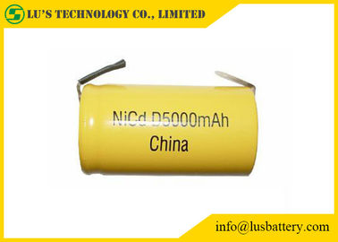 Batteria ricaricabile di dimensione D 5000mah dell'accumulatore al nickel-cadmio di capacità elevata