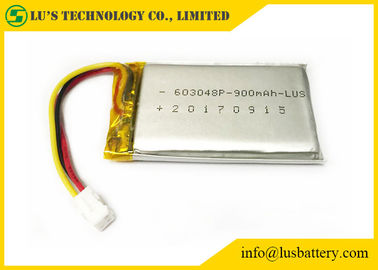 Batteria al litio ricaricabile ricaricabile 3.7v LP603048 della batteria 900mah del polimero del litio LP603048