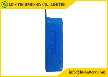 Batteria su misura del film sottile del pacchetto CP802060 della batteria di 3V 2100mAh Limno2