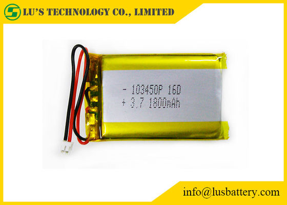 Batteria ricaricabile prismatica 0.5C cc LP103450 3.7V 1800mah del polimero del litio
