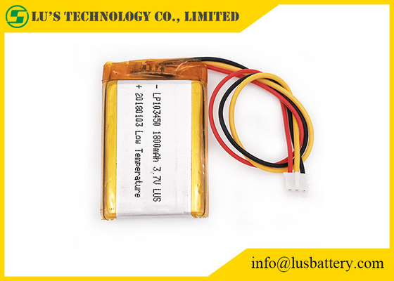 LP103450 la batteria al litio ricaricabile 3.7v 1800mah ha personalizzato i terminali