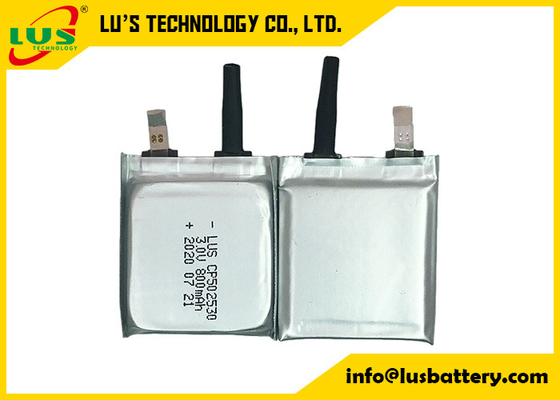 Limno2 litio piano ultra sottile Ion Battery Non Rechargeable Type della batteria CP502530 3V 800mAh