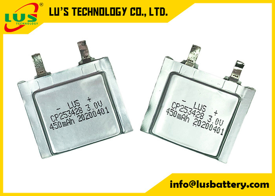Dispositivo monitorabile molle di volt 450mah della batteria al litio 3,0 del polimero del pacchetto CP253428