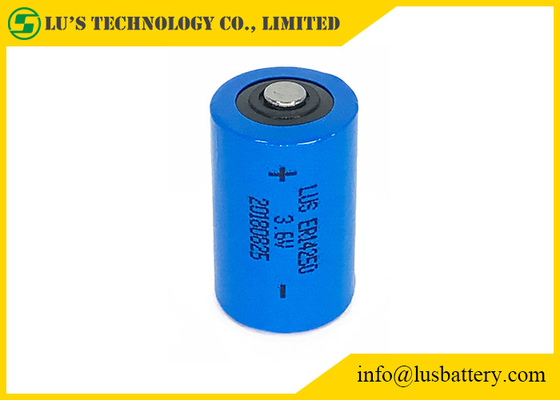 ER14250 pacchetto non ricaricabile della batteria di dimensione 1200mAh Lisocl2 della batteria al litio 3,6 V 1/2 aa