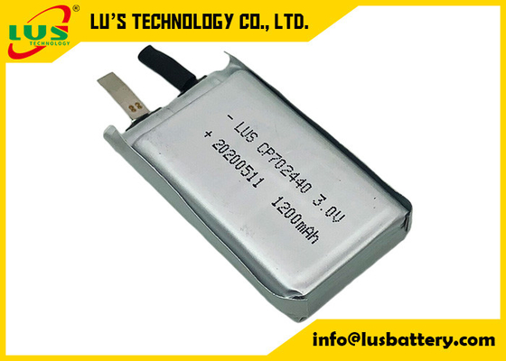 Cellula ultra sottile 3.0V 1500mAh della batteria di CP702440 LiMnO2 per il dispositivo d'ascolto portatile