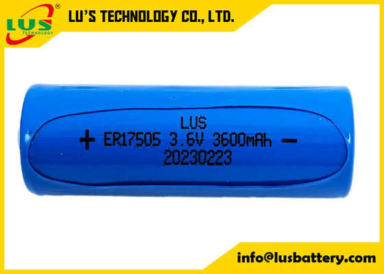 ER17505 Dimensione A 3.6V 3.6Ah Batteria non ricaricabile 17505 ER17505 Li-SOCl2 Batteria cilindrica