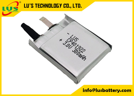 Batteria al litio CP402022 3,0V 300mah Batteria Limno2 flessibile CP402025 Flat Thin Cell
