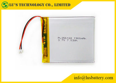 LP356168 3,7 batteria ricaricabile PL356368 di lipo della batteria della batteria 3,7 V 1900mah di Lipo di volt con i cavi/connettore
