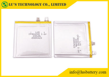 Batteria al litio leggera CP064248 di 200mAh 3,0 V per la carta assegni