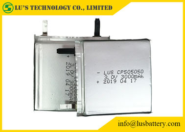 3,0 tipo sottile delle cellule della batteria della batteria al litio CP505050 3000mah Limno2 di V