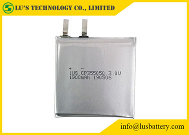 Batterie flessibili su misura delle cellule 3.0V 1900mah limno2 della batteria al litio Cp355050 3V leggermente