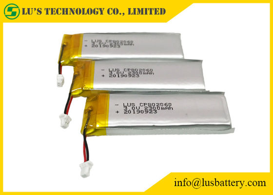 Batteria al litio ricaricabile prismatica di CP802060 3V 2300mah
