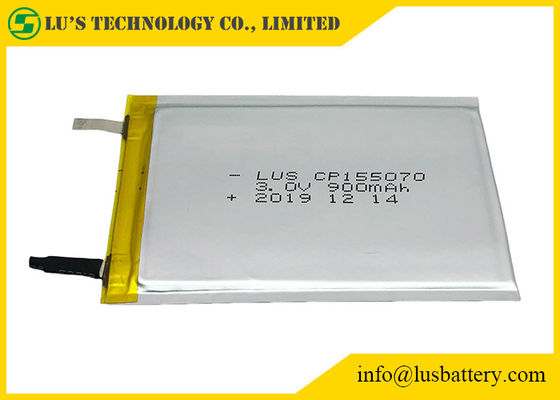 batteria eliminabile Limno2 di 3v Cp155070 900mah per il sistema di tracciamento