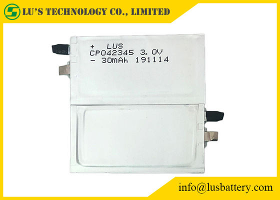 batteria al litio CP042345 prismatico di 3.0V 30mAh Limno2 non ricaricabile