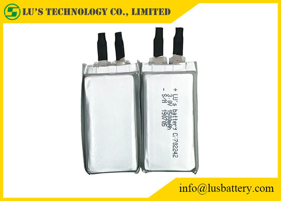 CP702242 batteria ultra sottile 3.0v 1500mah per il trasmettitore di rf