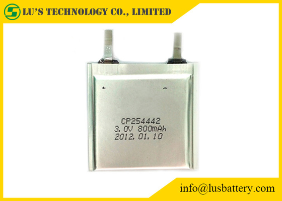 Batteria al litio flessibile CP254442 3.0V 800mAh di RFID Limno2 per i termometri