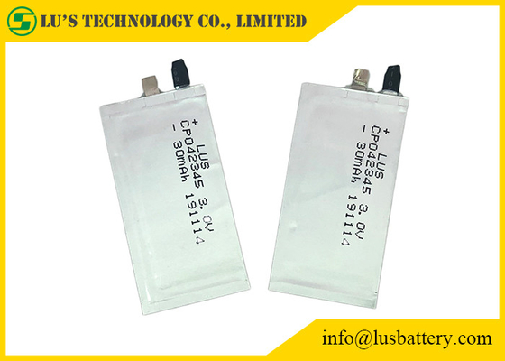 Batteria prismatica Limno2 30mAh 3.0V CP042345 RFID di Smart Card