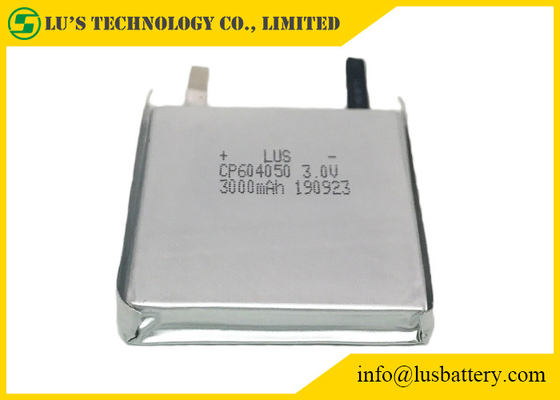Batteria al litio eliminabile flessibile CP604050 3V 3000mah di RFID