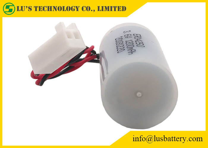 batteirs di dimensione ER14250 3,6 V 1200mah lisocl2 delle batterie 1/2AA con la custodia in plastica per misurare