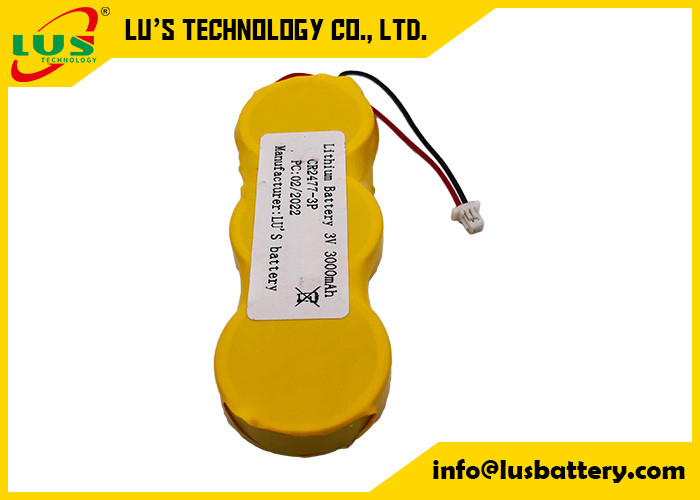 Pacchetto CR2477 della batteria delle cellule del bottone del pacchetto 3000mah della batteria delle cellule della moneta una batteria al litio da 3,0 volt