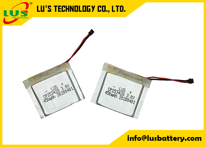 CP253428 sottile piano con il litio Ion Non Rechargeable Cell di volt 450mah del connettore 3
