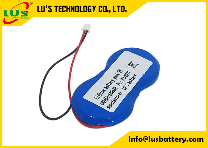 Batteria 3v delle cellule della moneta del connettore CR2450 di SHR-2P per le etichette di scaffale elettroniche di SES Imagotag