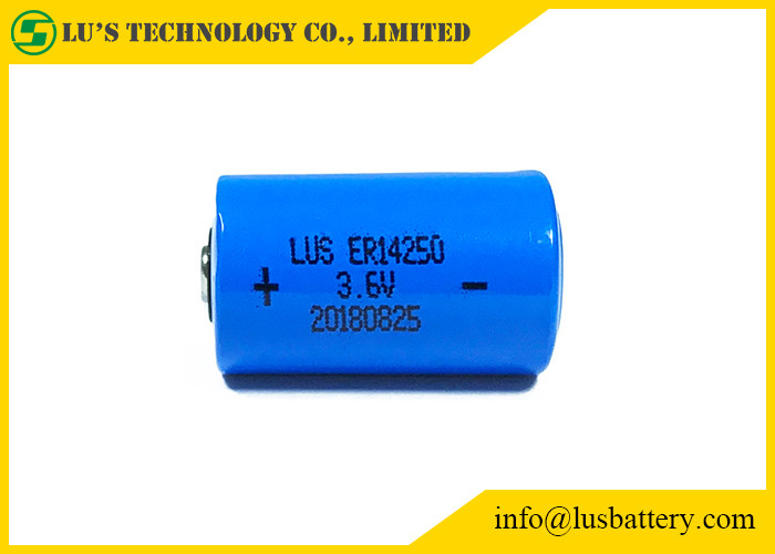 ER14250 pacchetto non ricaricabile della batteria di dimensione 1200mAh Lisocl2 della batteria al litio 3,6 V 1/2 aa