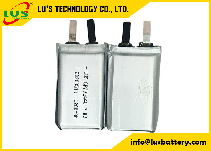 Cellula ultra sottile 3.0V 1500mAh della batteria di CP702440 LiMnO2 per il dispositivo d'ascolto portatile
