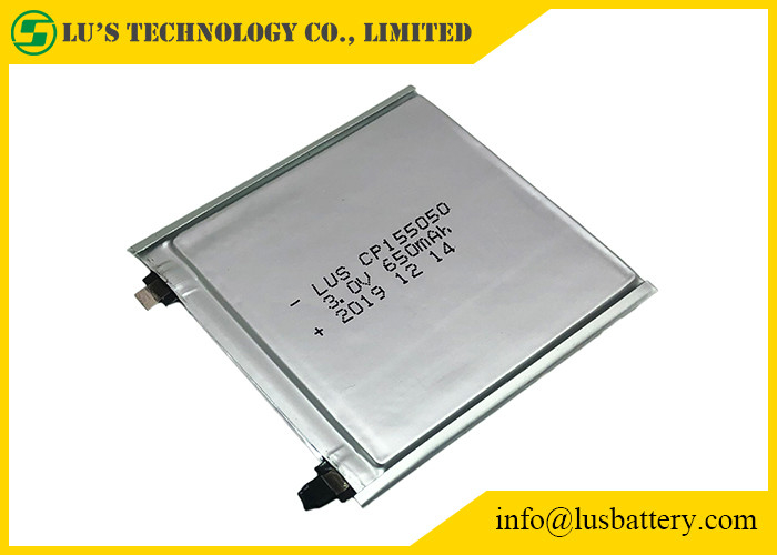 3 volt 420mAh ultra assottigliano la batteria sottile 105050 3V delle cellule Cp105050 1.0mm Li Mno 2