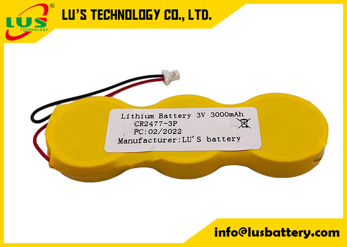 Pacchetto della batteria di volt 1000mAh del litio 3 della batteria 2477 delle cellule del litio di CR2477 3V per la ESL