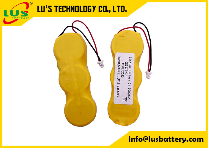Pacchetto della batteria di volt 1000mAh del litio 3 della batteria 2477 delle cellule del litio di CR2477 3V per la ESL