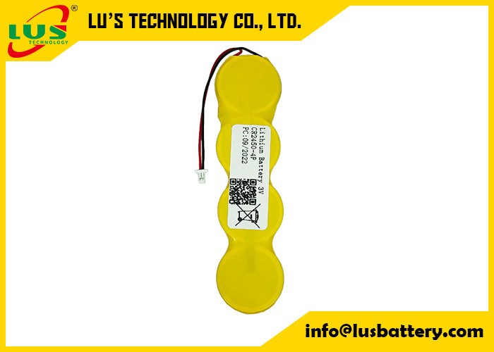 Batteria delle cellule IMOS 1P2-A1 della moneta della batteria 2400mah CR2450 4P del bottone del litio dell'OEM 3V