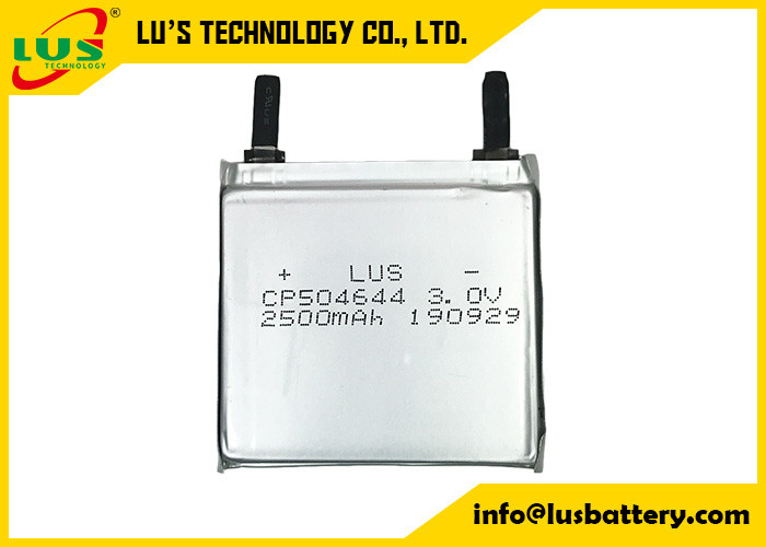 Batteria ultra sottile primaria delle cellule 3V 2500mAh al litio CP504644 per i prodotti IOT