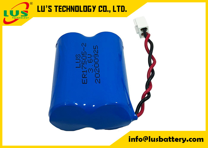 Dimensione della batteria 6800mah del cloruro di tionile del litio ER17505 3.6V una batteria al litio