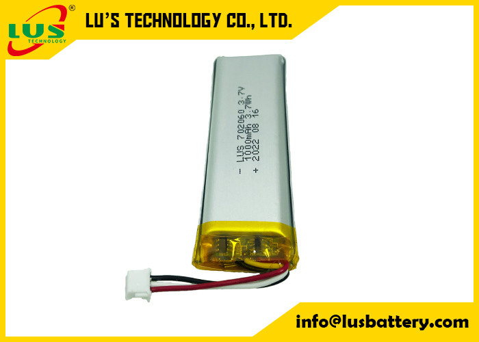 LP702060 Li Ion Polymer Rechargeable Battery 3.7V 1 ah con il PCM per progettazione astuta