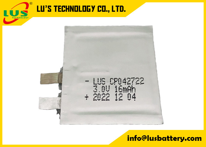 Volt sottile di carta imballato morbido CP042722 CP042922 CP042822 della batteria 3,0 della batteria 16mah di Li MnO2