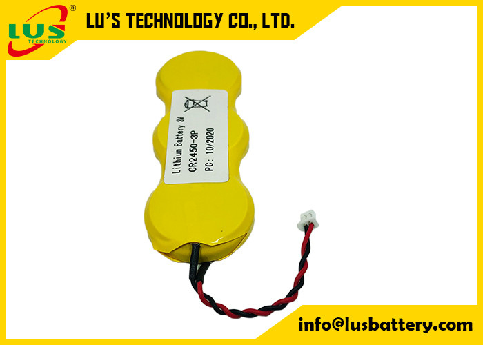 batterie della moneta del pacchetto 3P CR2450 3V della batteria delle cellule del bottone 1800mah per l'etichetta SES di elettronica