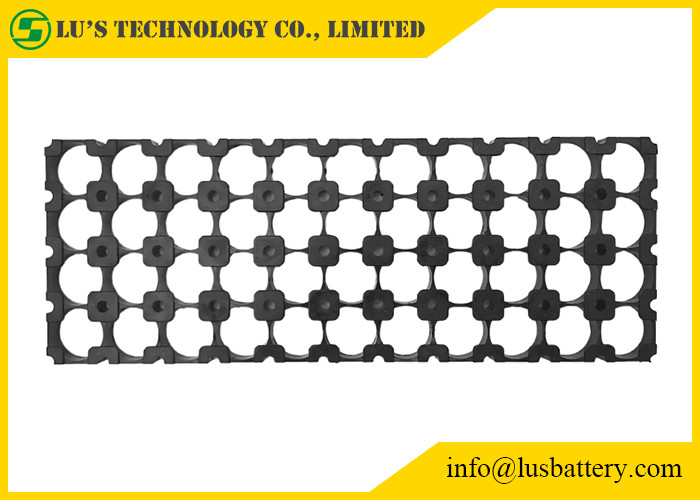 Cassetta portabatterie di plastica della struttura del distanziatore della batteria 4*11 per 18650/32650/21700/26650
