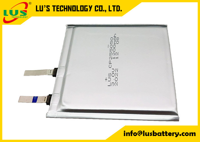 Batteria del polimero LiMnO2 della batteria al litio del film sottile di CP255050 3.0V 1200mAh per gli apparecchi medici