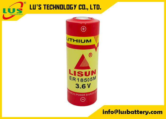 Tipo a spirale batteria primaria ER18505M UHR-ER18505 della batteria al litio 3.6V 3600mAh Li SOCl2