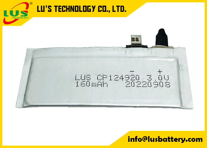 Batteria molle ultra sottile del diossido del manganese del litio della batteria di Li Mno 2 del pacchetto di CP144920 150mah 3v