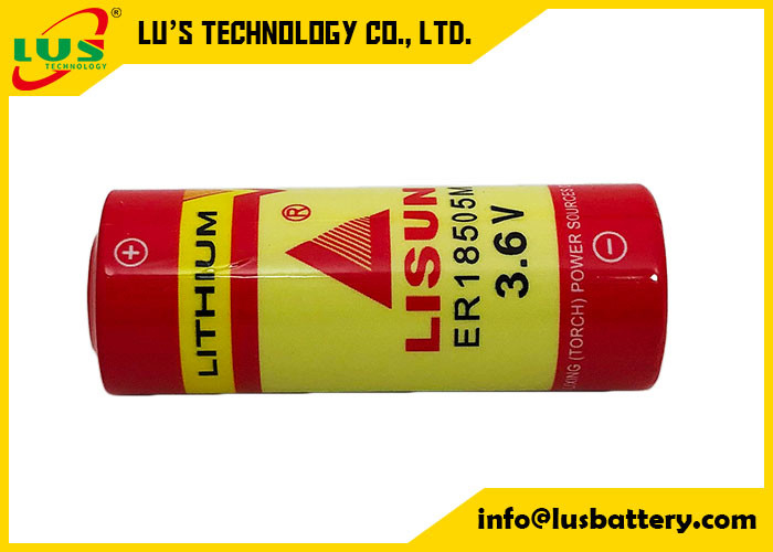 Batteria primaria su misura di dimensione 3.6V 3.6Ah Li SOCI2 di ER18505M Battery Spiral A