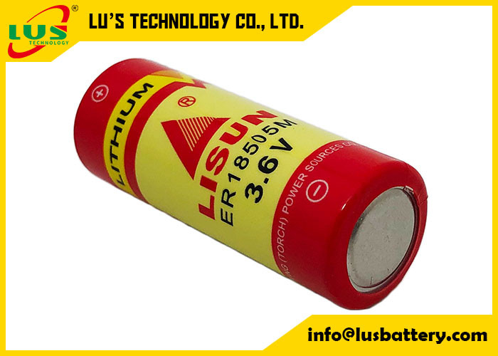 Batteria primaria su misura di dimensione 3.6V 3.6Ah Li SOCI2 di ER18505M Battery Spiral A