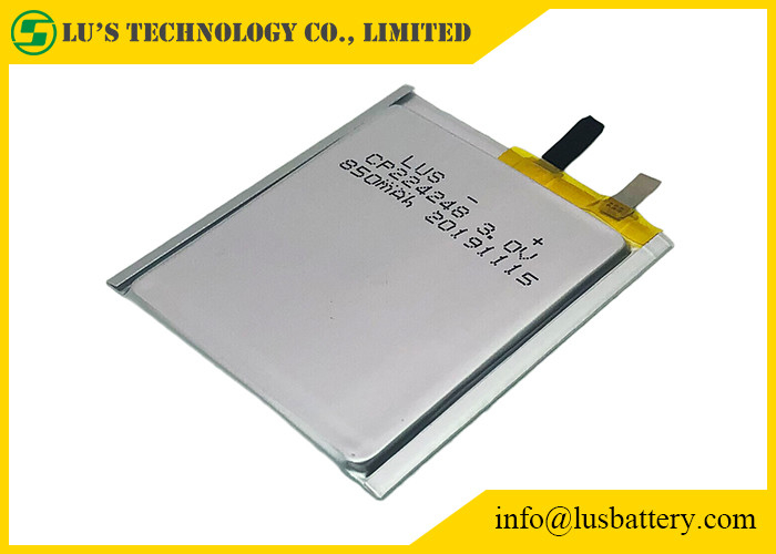 Lunga vita sottile della batteria CP224248 3.0v 850mah delle cellule di RFID per le etichette di Bluetooth