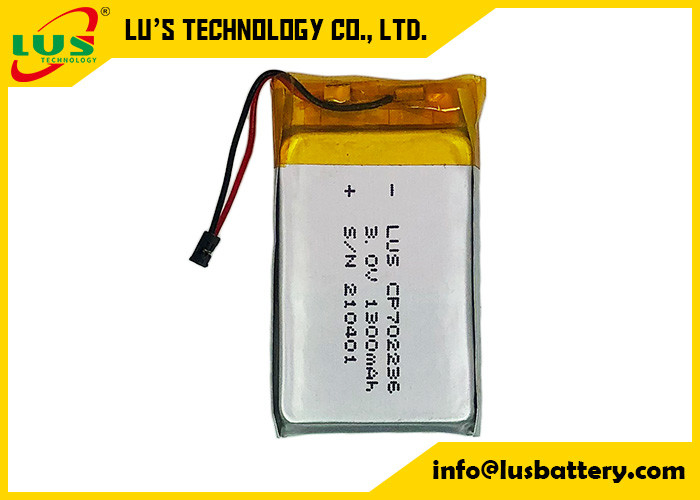 CP702236 batteria flessibile ultra sottile Limno2 3.0V della batteria 1300mah per la soluzione di IOT