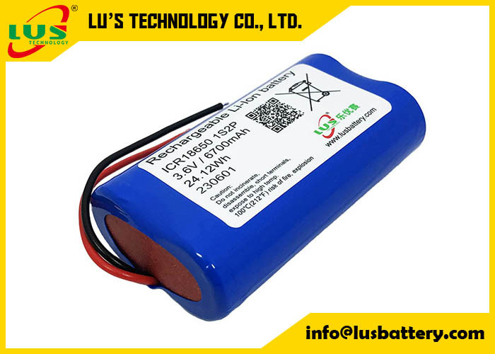 Litio Ion Rechargeable Battery Pack del pacchetto 3.6V 6700mAh della batteria ICR18650 18650 3350mah 6700mah